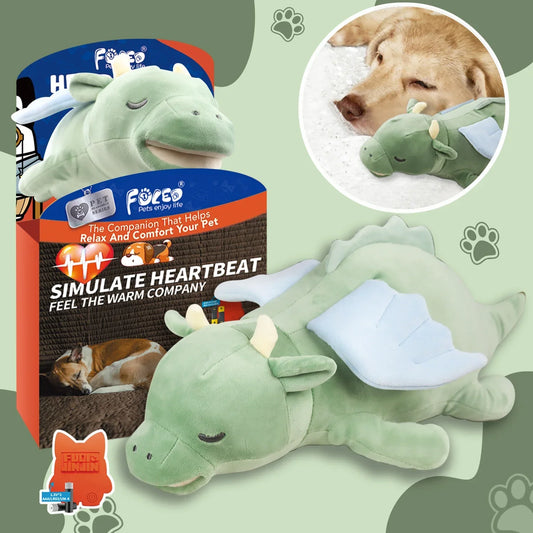 PET Gem Flying Dragon Dog Heartbeat Toy,Puppy Separation Stress Toy, Puppy Behavioral Training Aid for Dog Sleep Aid Plush