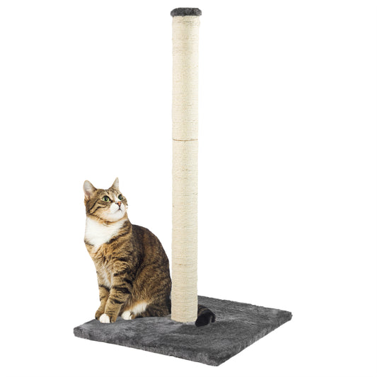 KCT LARGE CAT SCRATCHING GREY POST for INDOOR KITTEN SISAL SCRATCHER POLE 78CM
